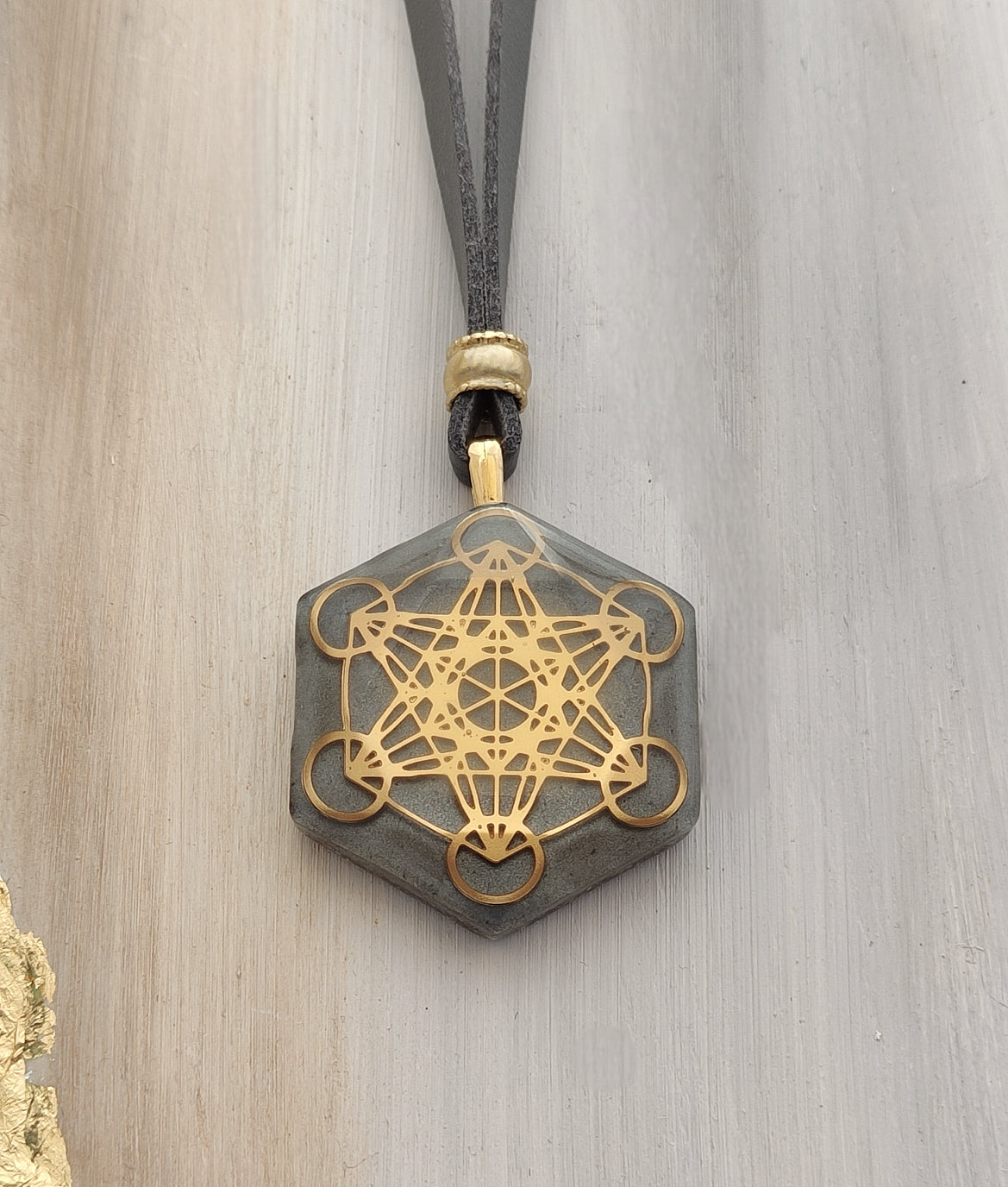 Large Hexagon Metatron Cube Orgonite Jewelry