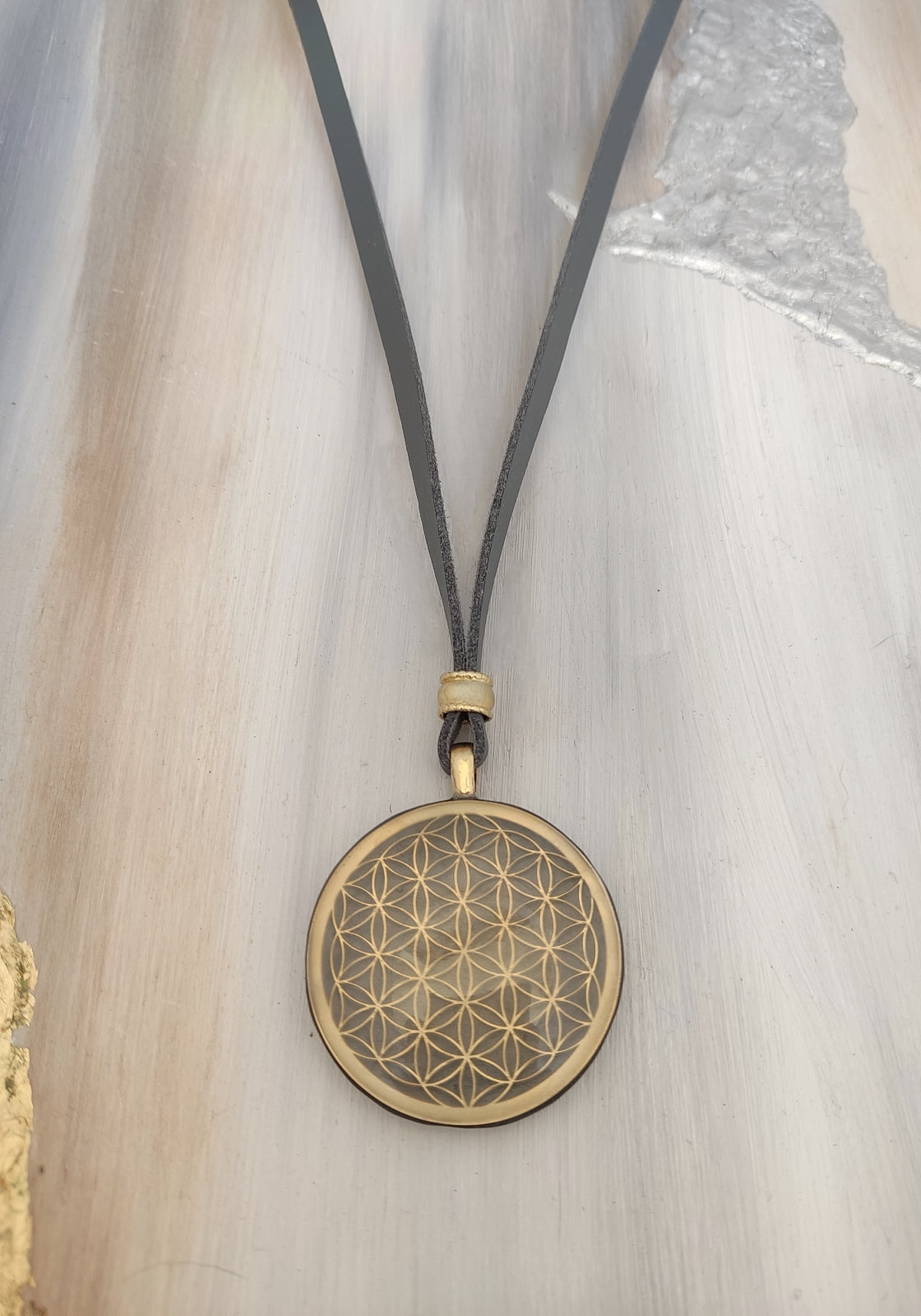 Large Flower of Life Orgonite Jewelery