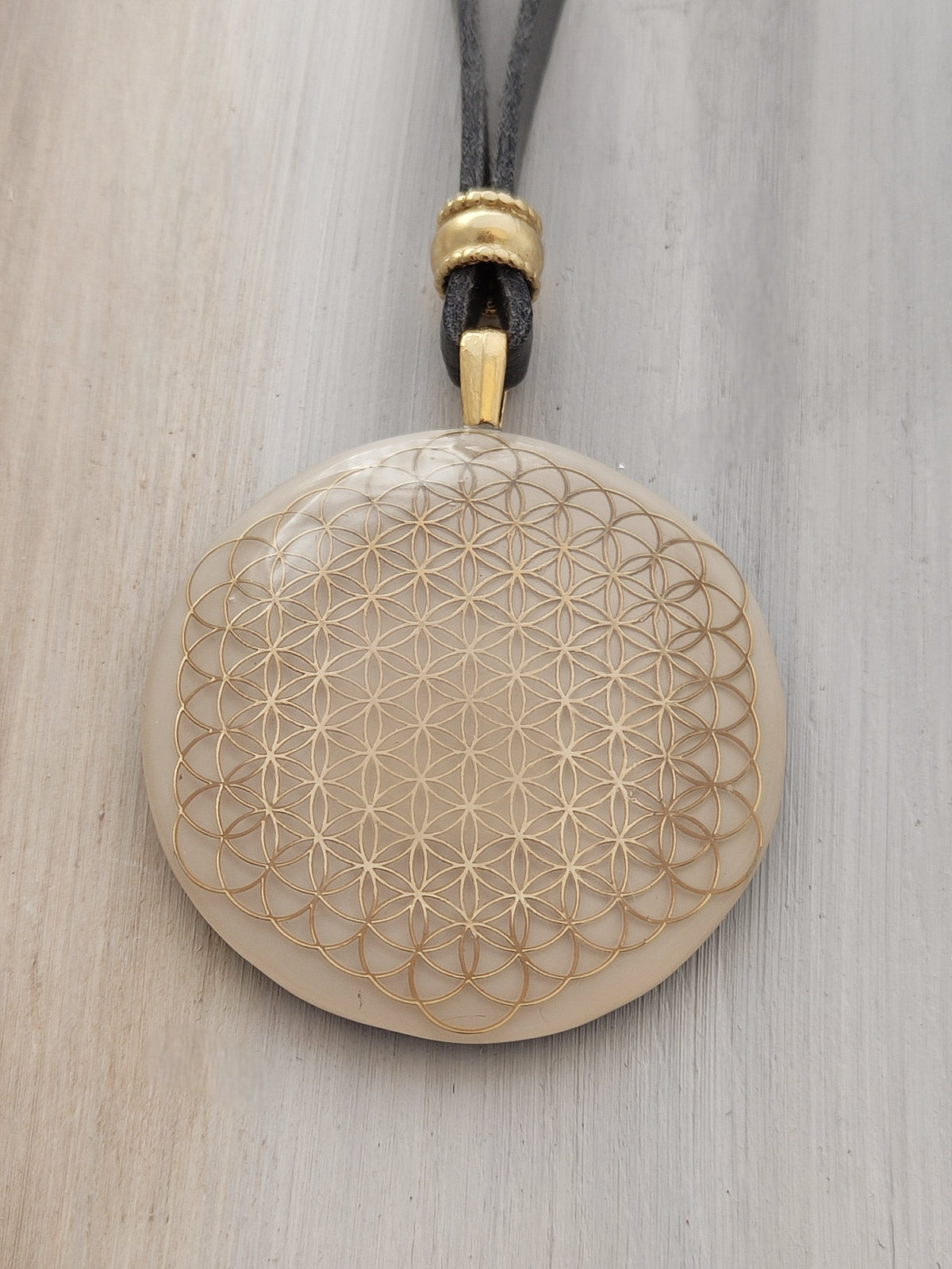 Large three dimensional Flower of Life Orgonite Jewelry