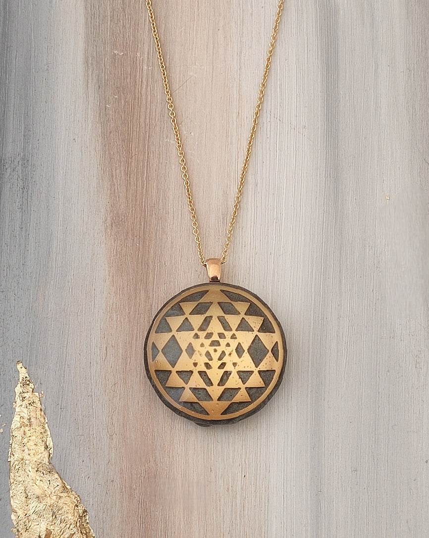 Gilded Sri Yantra - Goldfield chain