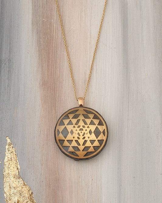 Gilded Sri Yantra - Goldfield chain